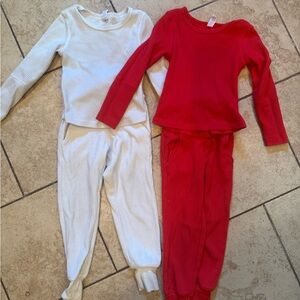 ZYIA Kids Pajama Set - Red and White